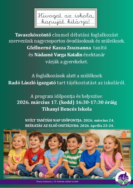 Tihany hívogató ovisuli